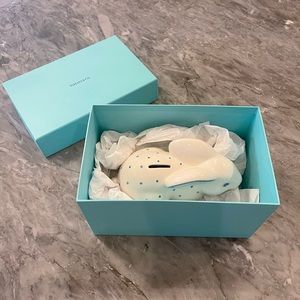 Tiffany & Co Bunny piggy bank. Unused. Blue and white